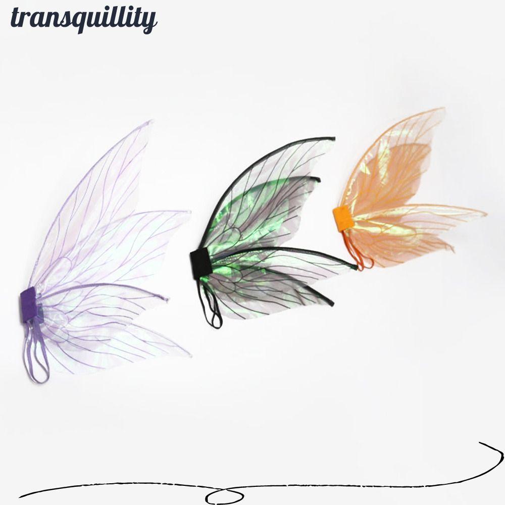 TRANSQUILLITY Cicada Wing Princess Angel Wing เครื่องแต่งกายอุปกรณ์เสริมของขวัญสาวฮาโลวีน Dress-Up W