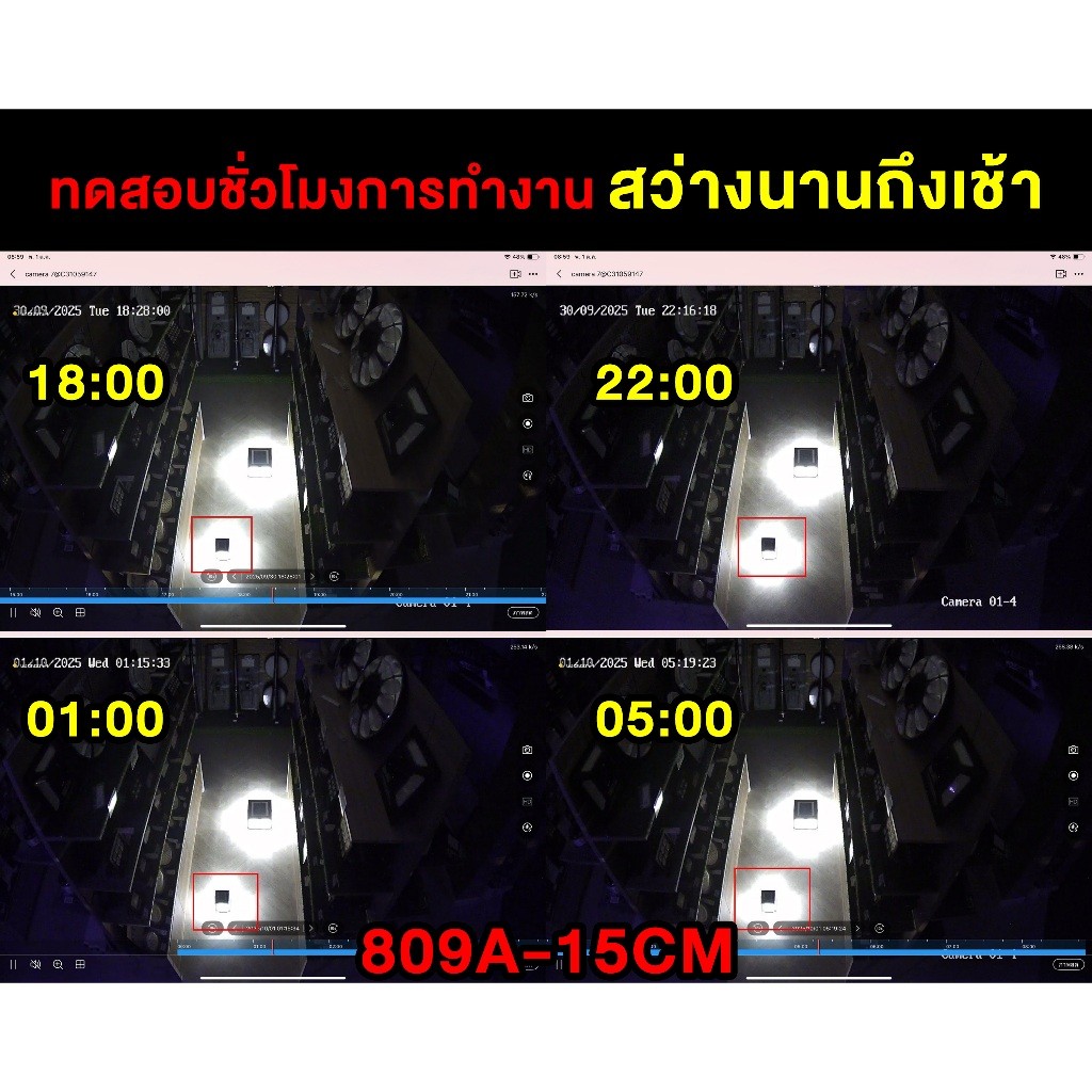 โคมไฟหัวเสาโซล่าเซลล์ รุ่น SPL-809 (เปิดได้ 3 แสง) - รูปที่ 3