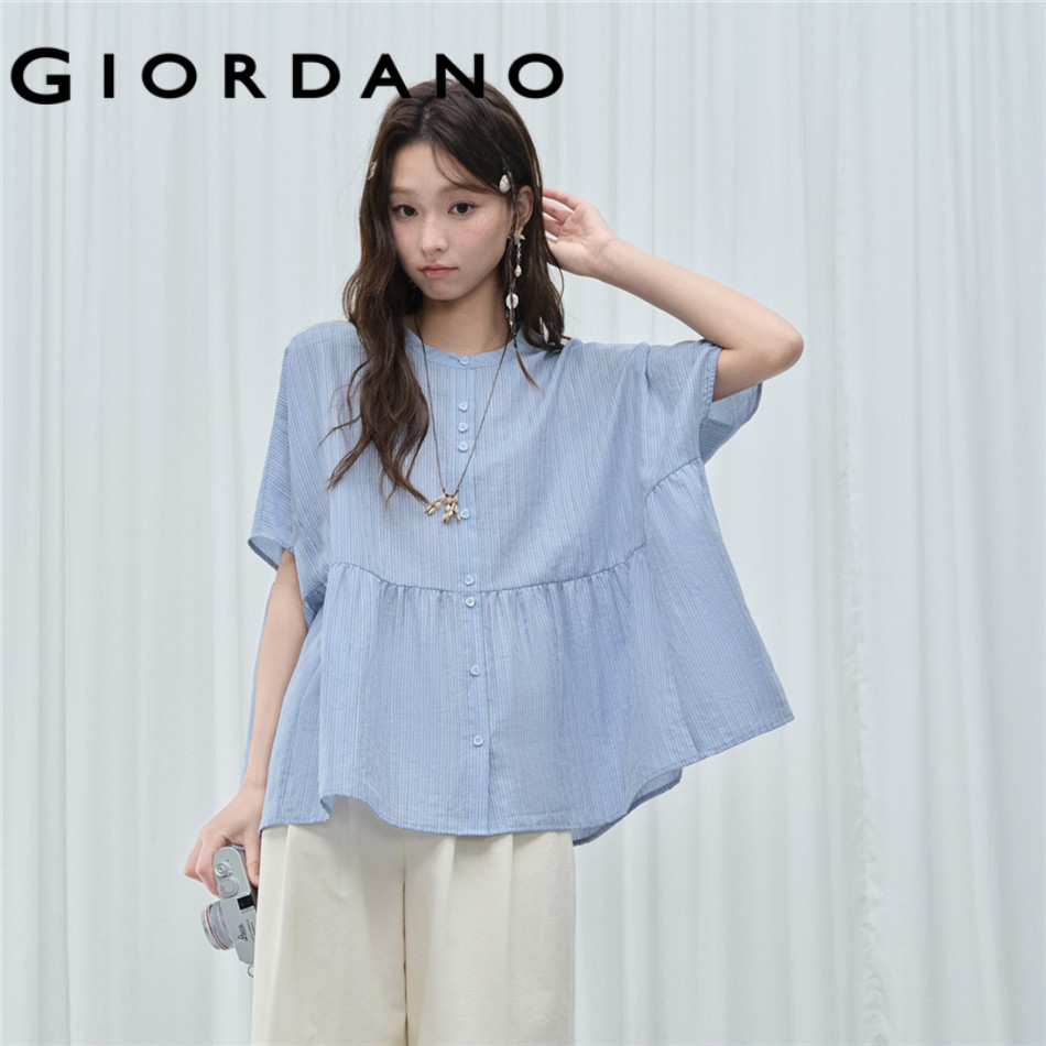 GIORDANO WOMEN Women Stitched Shirt 18346215