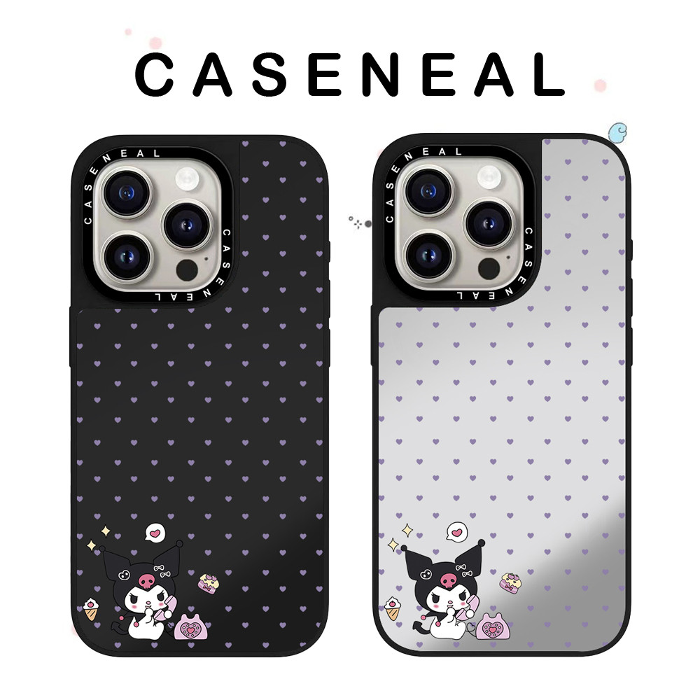 CASENEAL Love Kulomi Mirrorเคสโทรศัพท์โปร่งใสเหมาะสําหรับiPhone 17ProMax 17pro 17 air 16promax 16 15promax 15 14promax 13 13Promaxแฟชั่นAnti Drop Hard Case