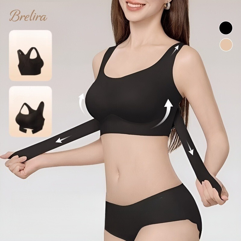 『Brelira』สปอร์ตบาร์ผู้หญิง Balance Bra บราตะขอหน้า บราเล็ตต์ ผ้ายืดสูง แก้ไขท่าทาง ปรับรูปทรงหลัง เสื้อบรา