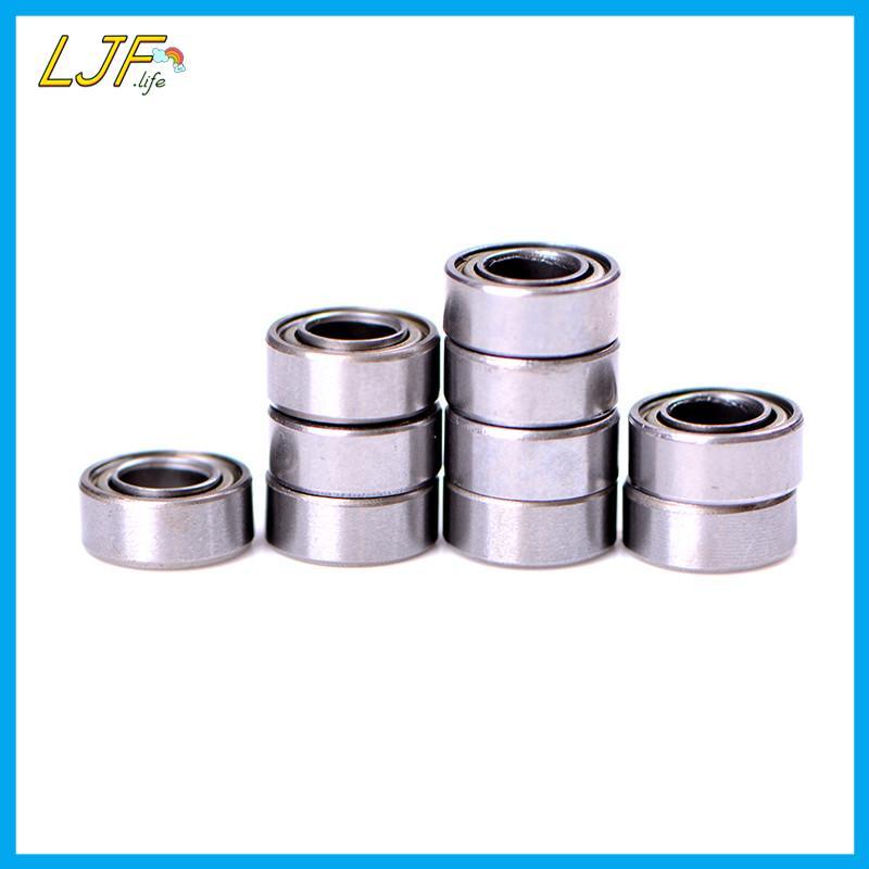 LJF 10 ชิ้น MR105ZZ L-1050 MR105 แบริ่งบอลร่องลึก 5x10x4 มม.miniatureMR105ZZ แบริ่ง ABEC-1