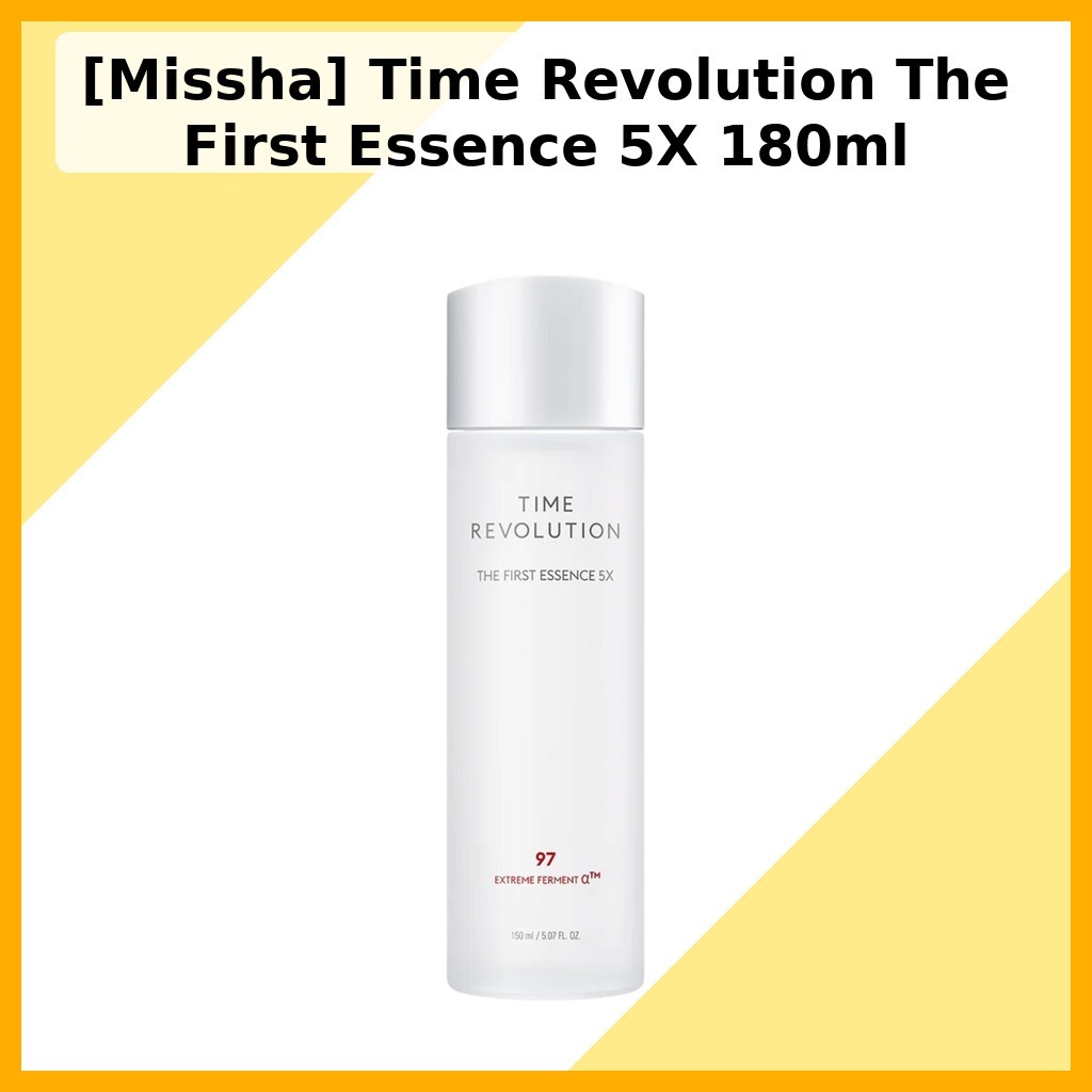[Missha] Time Revolution The First Essence 5X 180ml / Korean Essence / Radiant Skin / ของแท้ 100% โด