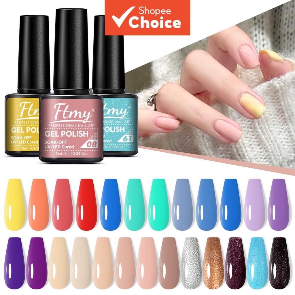ชุดสีเจลทาเล็บ FTMY 8 ชิ้น ซีรีส์สีตามฤดูกาล สีเจลติดทนนาน ถอดเล็บได้ เหมาะสําหรับใช้เองที่บ้านหรือร้านเสริมสวย