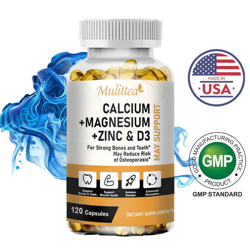 Calcium Magnesium Zinc + D3 Capsules | ช่วยบำรุงกระดูกและฟัน | 120 Capsules