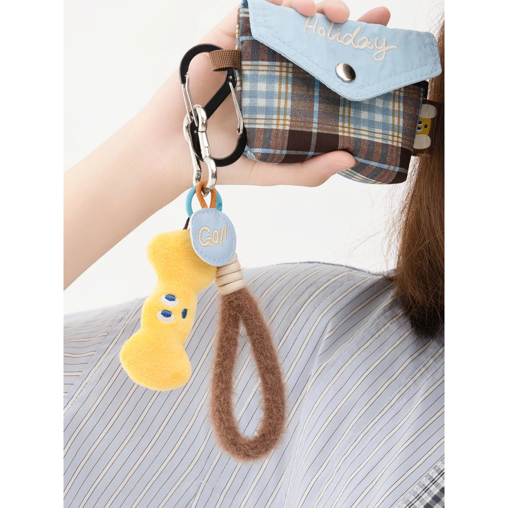 Ruosu Good Product น่ารัก High-End Plush สายรัดข้อมือตุ๊กตารวมกระเป๋าโทรศัพท์มือถือ Key จี้เครื่องประดับ All-Match thumbnail 4