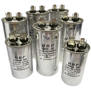 [ 1 ชิ้น ] HBP-CBB65 คาปาซิเตอร์ แคปแอร์ คาปาแอร์ แบบขั้ว CBB65 HBP Capacitor 450V Capacitor 450V คาปาซิเตอร์ตัวเก็บป...