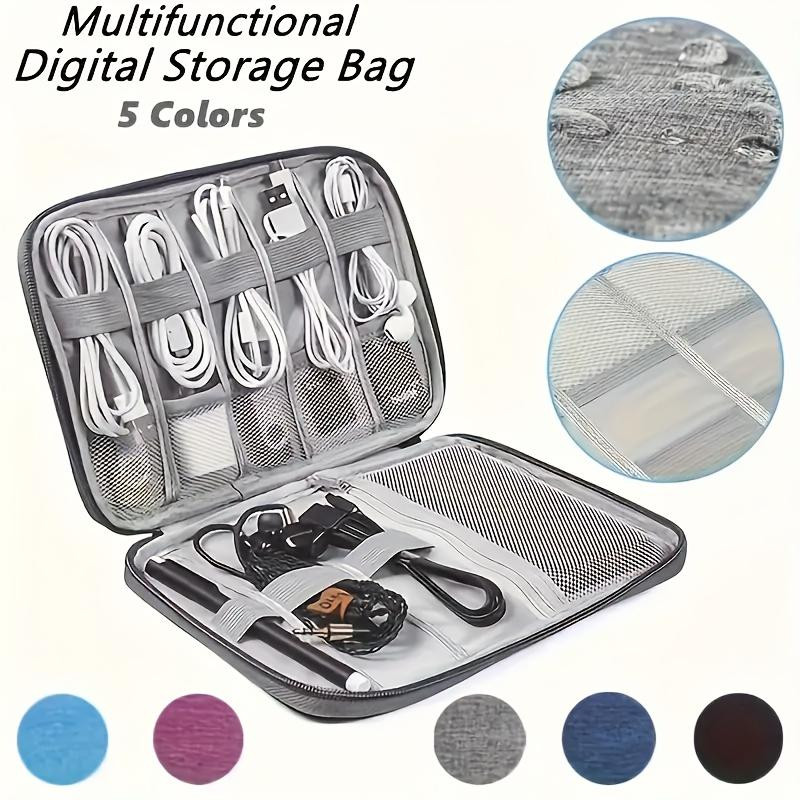 Travel Data Cable Storage Bag Multi-pocket Acc Box Memory Card Storage Portable bag