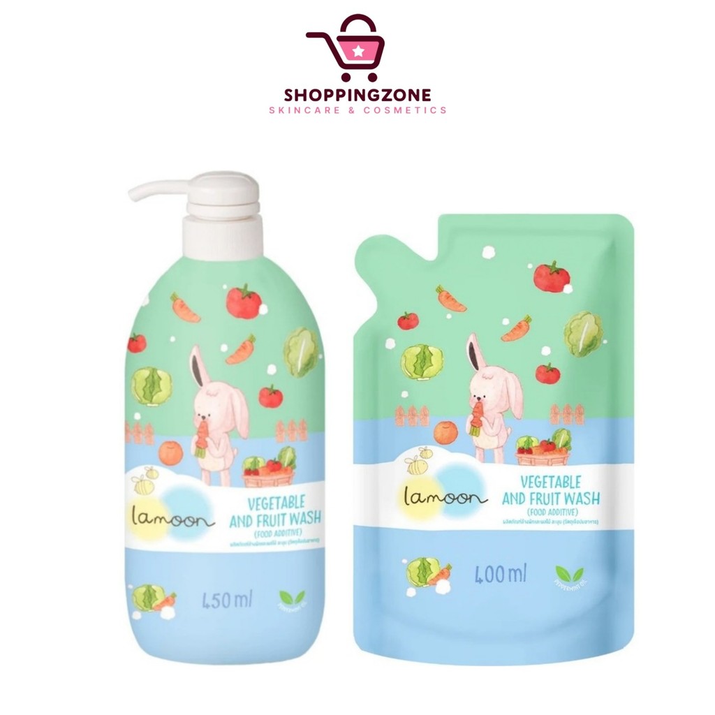 Lamoon vegetable and fruit wash น้ำยาล้างผักและผลไม้ [เลือกสินค้า] ช่วยชำระฝุ่น สิ่งสกปรก