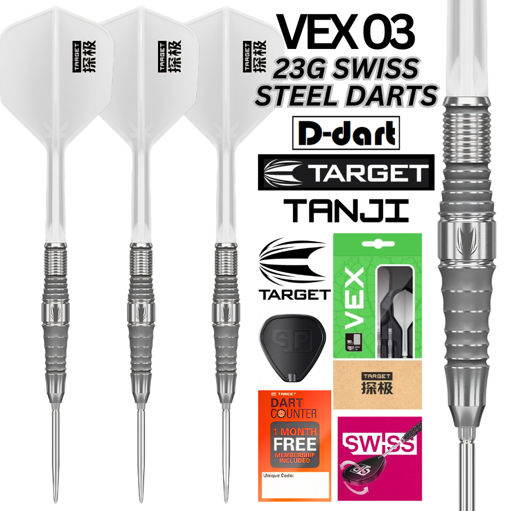 เป้าหมายปลายเหล็ก DARTS - 23G VELX 03 (SWISS) SP STEEL DART
