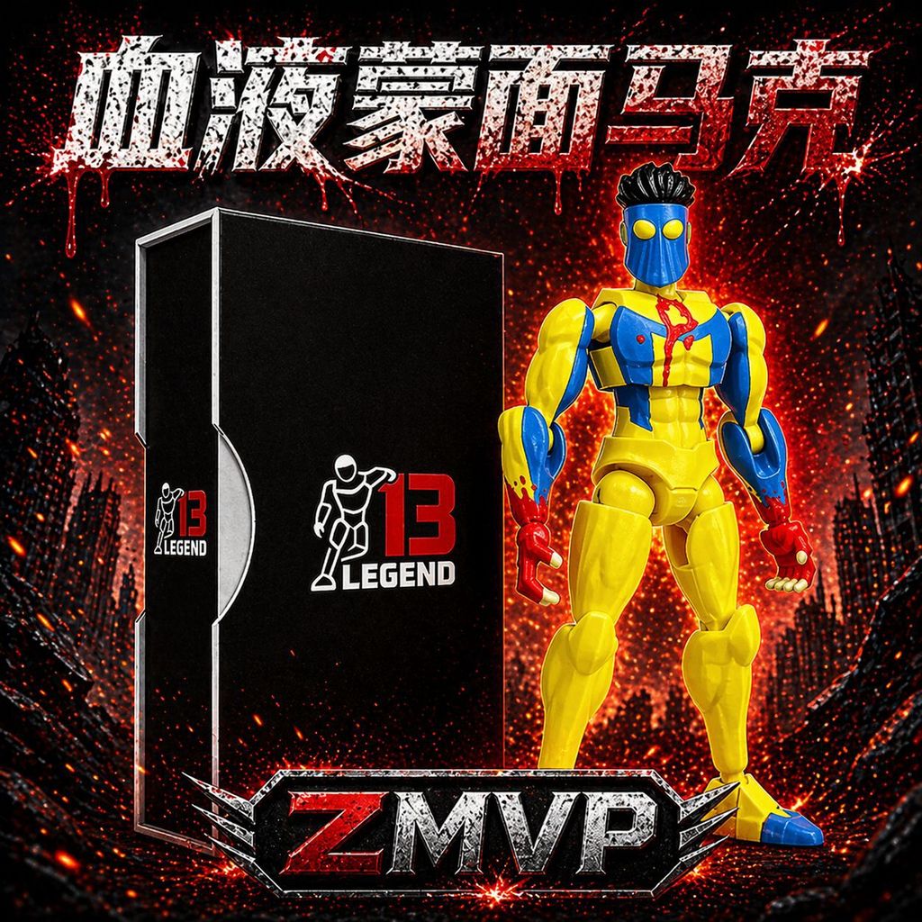 [ZMVP] Invincible Young Man Masked Mark Combat Edition การพิมพ์ 3D ของเล่นเคลื่อนย้ายได้หลายข้อต่อ Lucky 13 ตุ๊กตา