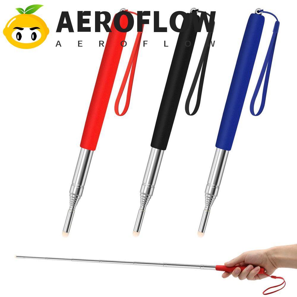 AEROFLOW ครูตัวชี้ Stick อุปกรณ์การเรียนเครื่องเขียน Telescopic Hand Pointer Felt Head สแตนเลส Retractable Pointer
