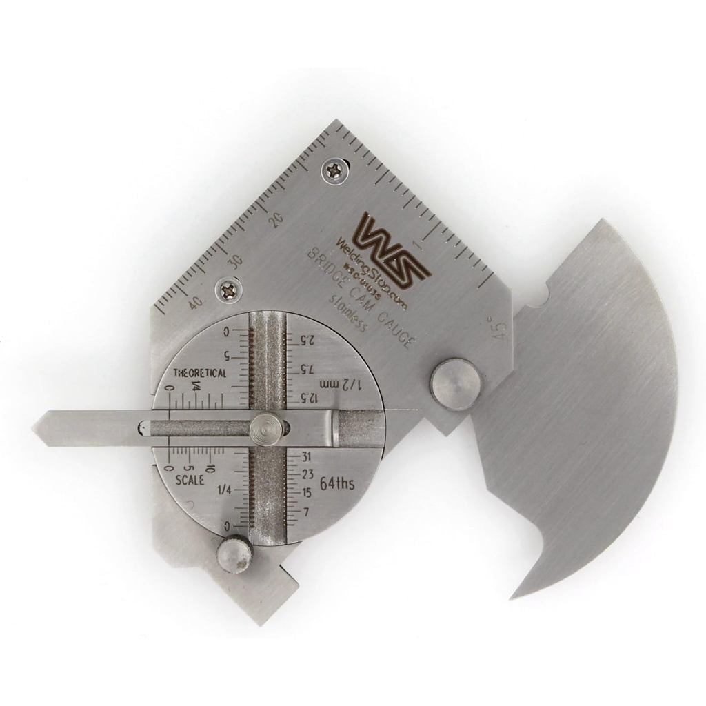 WS เครื่องเชื่อม Fillet Gauge Bridge CAM Gauge ขนาดกระเป๋าเชื่อม Seam การตรวจสอบคอ Gage Fillet Throa