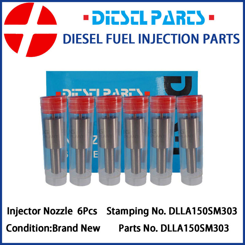 เคล็ดลับหัวฉีดหัวฉีดน้ํามันเชื้อเพลิงดีเซล 6 ชิ้น DLLA150SM303 105025-3030 สําหรับ ISUZU Forward 6BG