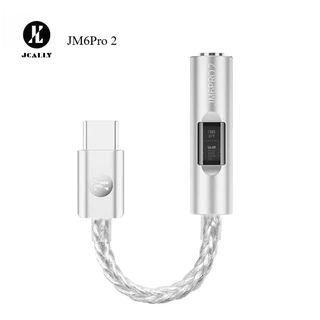 JCALLY JM6Pro 2 Type-C ถึง 3.5 มม.Dual DAC CX3193 MAX97220 ดิจิตอลเครื่องขยายเสียงหูฟัง HiFi DAC JM6Pro2 AMP