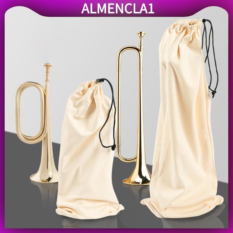 [Almencla1] ทองเหลือง Bugle Instruments Bag Bugle Storage Bag for Beginner Kid Student