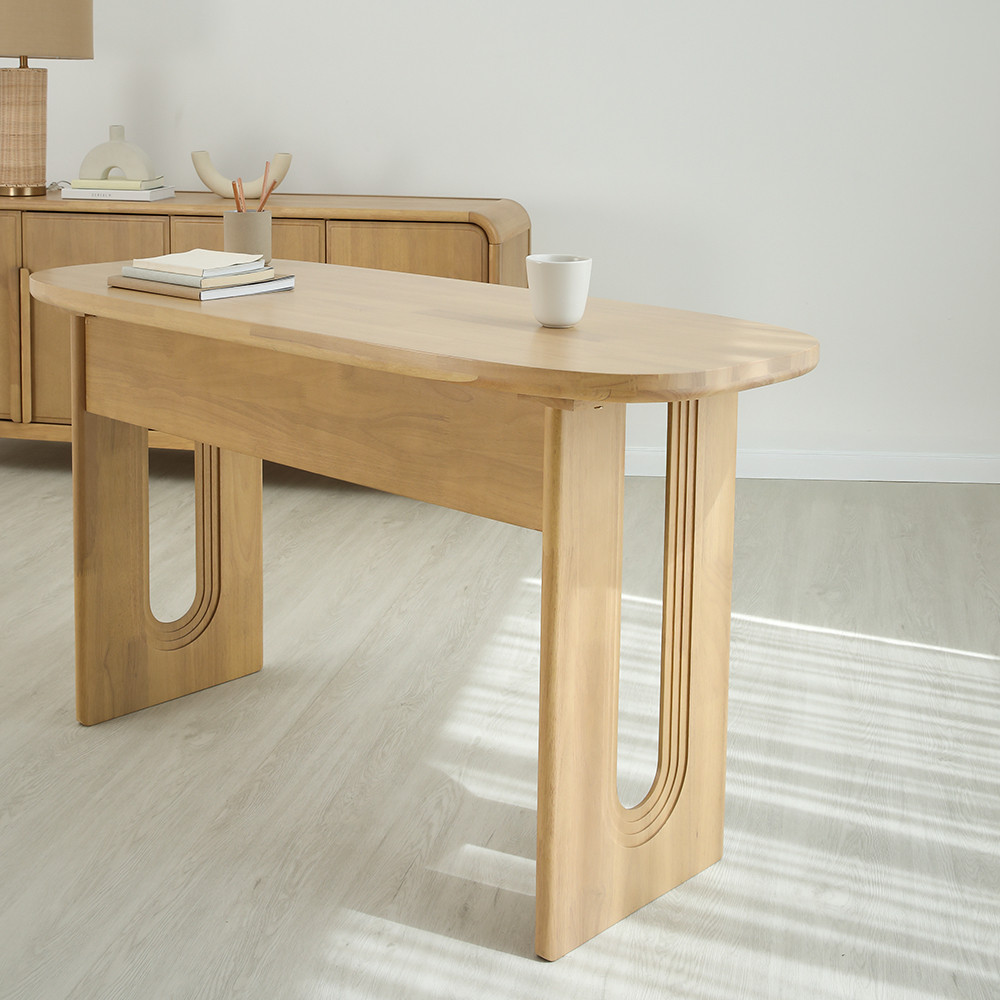 INDEX LIVING MALL โต๊ะทำงาน รุ่นอาโอโมริ ขนาด 140  ซม. - สีวอร์ม โอ๊ค - รูปที่ 6