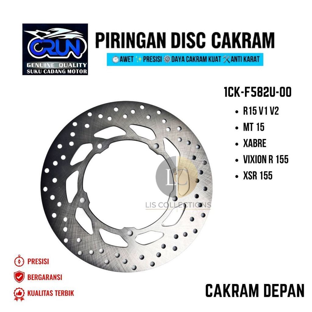 CRUN 1CK-F582U-00 แผ่นหน้า Yamaha Vixion R 155 XSR R15 V1 V2 XABRE MT 15