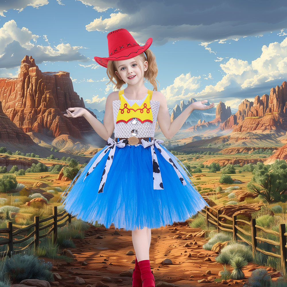 ชุดคอสเพลย์_denim_dress_แบบ Woody จาก Toy Story สำหรับเด็กในงาน Halloween