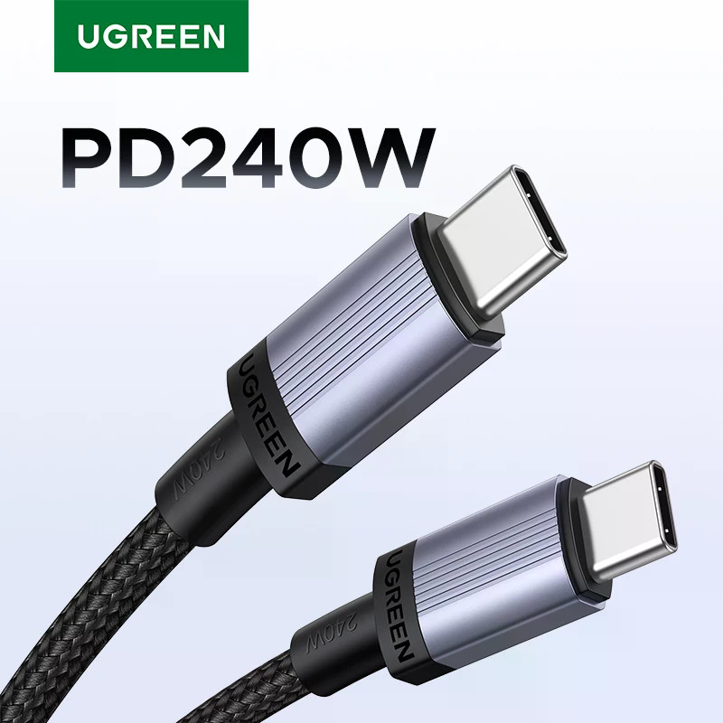 UGREEN 240W USB Type C ถึง USB C สาย PD 3.1 Fast Charging Charger สายไฟสําหรับ Macbook Xiaomi แล็ปท็อป