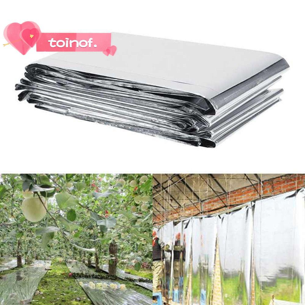 TOINOF 1/2PCS ฟิล์มสะท้อนแสงสูง Hydroponic, Shade Light ไม้ผลสะท้อนแสง Mylar, เพิ่มอุณหภูมิ 210x130 