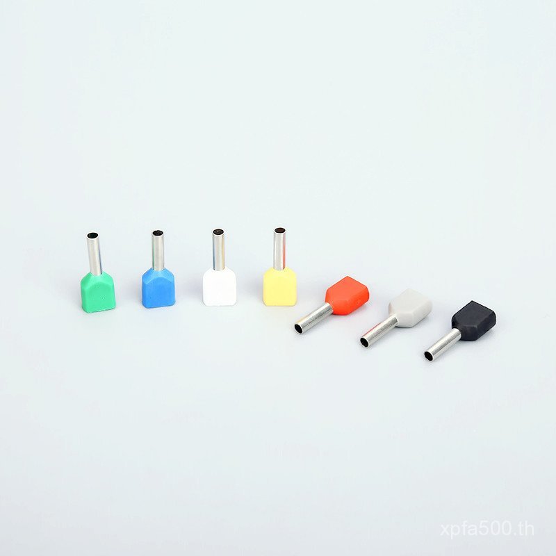 ขั้วต่อทองแดง TE10-14 หลอด Terminal Tube ขายตรงจากโรงงาน E Pin Shape Pre-Inflection Double Wire TE W