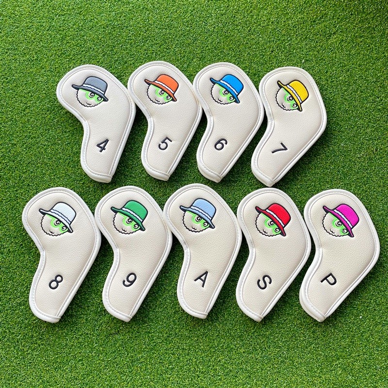 Golf iron rod cover protective cover ball head cover 9 sets of head cover Golf universal iron rod co