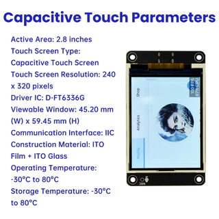ESP32-S3 ES3C28P บอร์ดพัฒนา WiFi BT สมาร์ทจอแสดงผลหน้าจอ 2.8 นิ้วโมดูล TFT หน้าจอสัมผัสรองรับ XiaoZhi Type-C