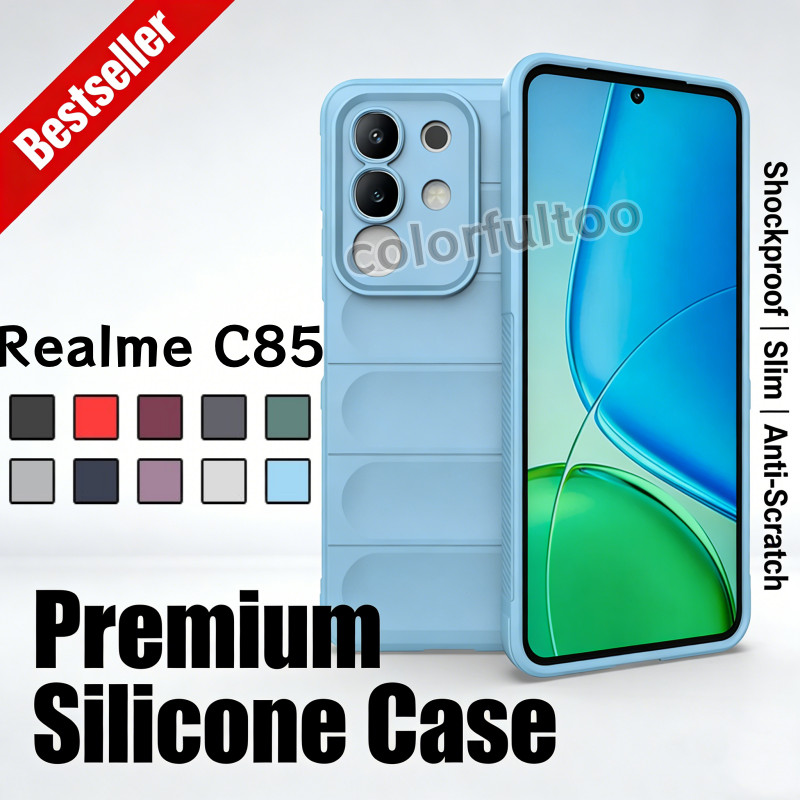 Realme C85 5G เคสโทรศัพท์กันกระแทกสําหรับRealme C85 C 85Pro RealmeC85 4G 5G Square Liquid TPUซิลิโคนปลอกAnti-Fallกันชนนุ่มถุงลมนิรภัยกันกระแทกฝาหลังเชลล์