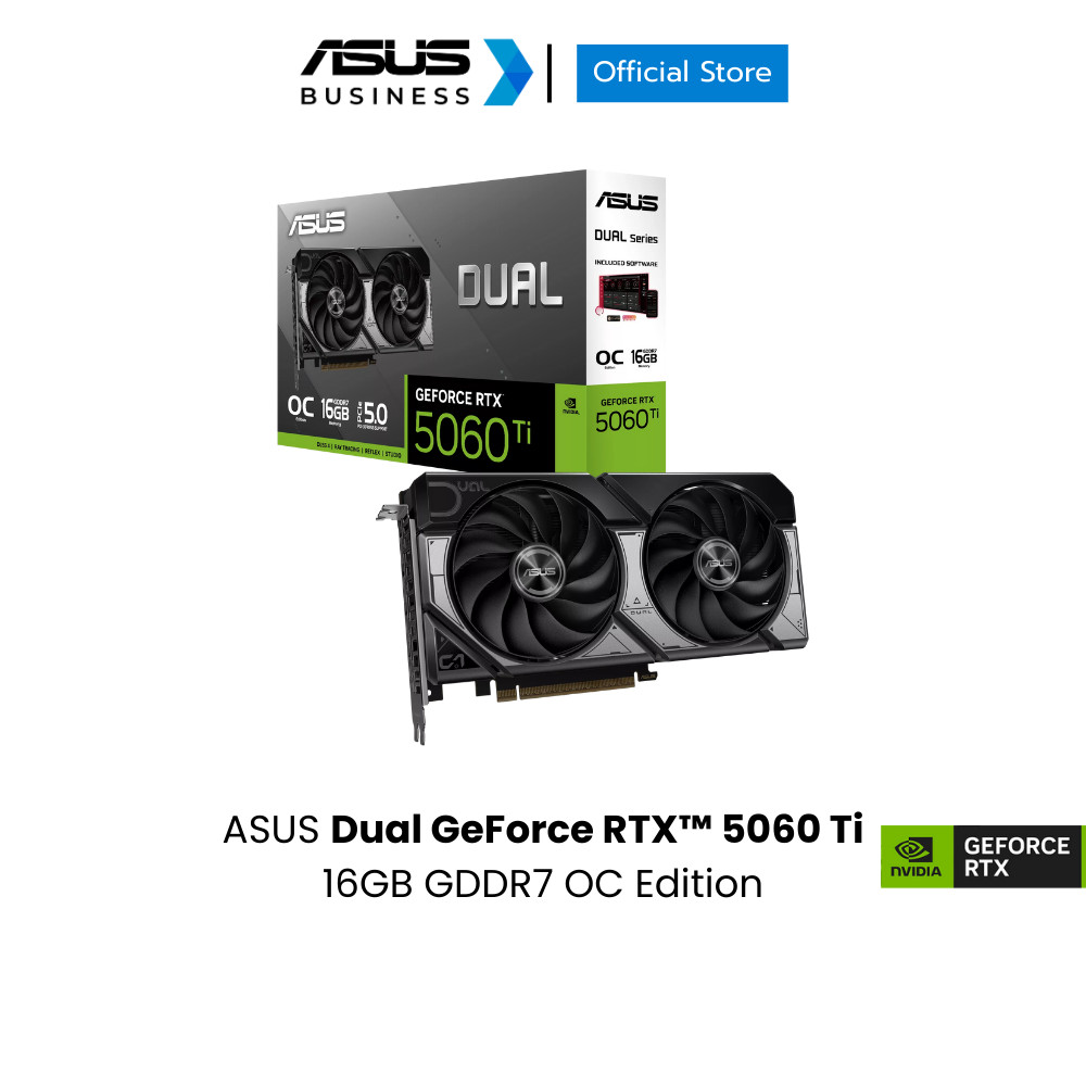 ASUS Dual GeForce RTX™ 5060 Ti 16GB GDDR7 OC Edition