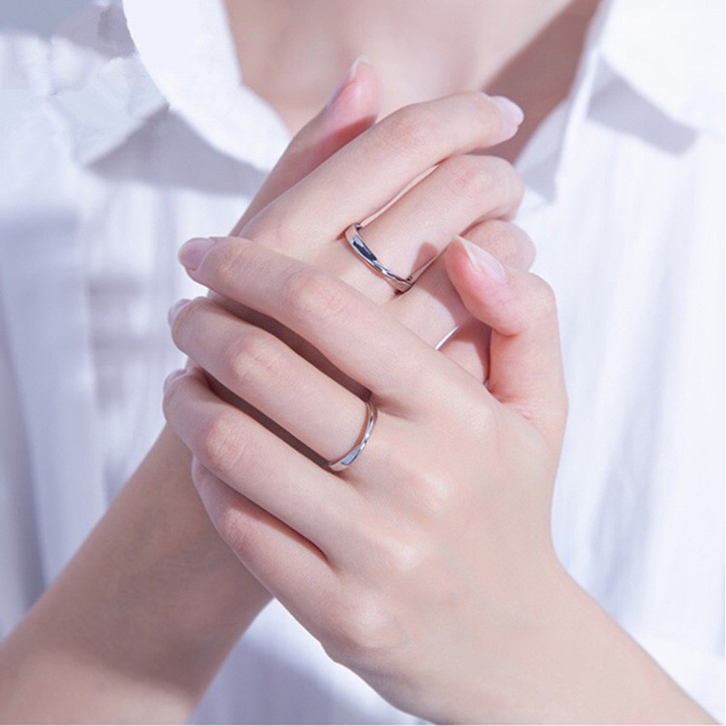 แหวนเงินสเตอร์ลิง ส925 แบบคู่ มอบความหมายพิเศษในวันวาเลนไทน์