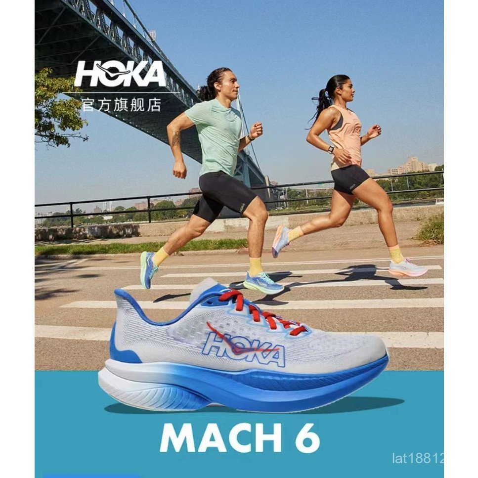 ใหม่ original H-0-KA MACH 6s ผู้ชายและผู้หญิงคู่การฝึกอบรมรองเท้าน้ําหนักเบา rebound racing รองเท้าผ