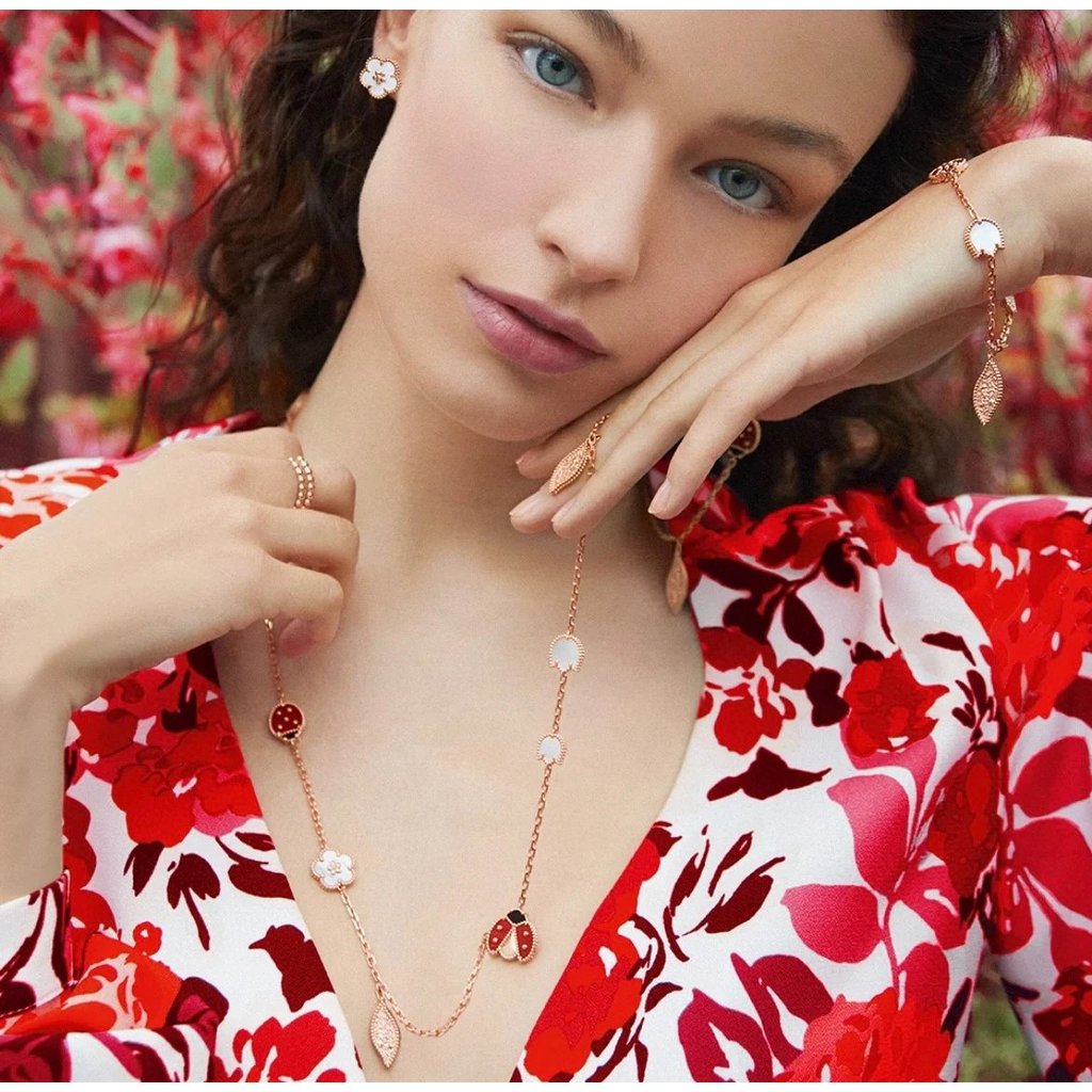 ZP 22400 ️ VCA VCA New Lucky spring Series Ladybug Bracelet