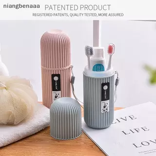 (niangbenaaa) ยาสีฟันแบบพกพาแปรงสีฟัน Protect Holder Case Travel Camping Storage Box ใหม่