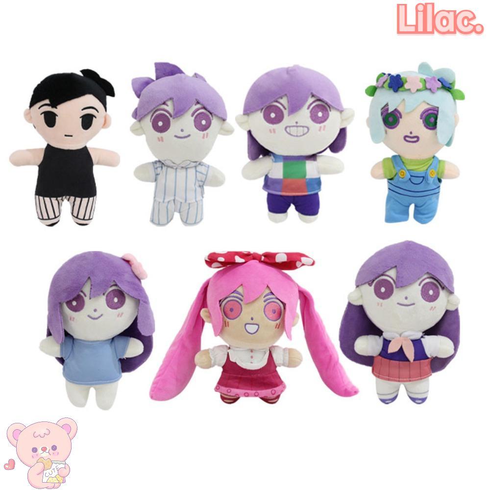 LILACC OMORI ตุ๊กตาตุ๊กตา,Omori Merch คอสเพลย์ Props,ของขวัญ Omori Plush เกมที่เกี่ยวข้อง 20 ซม.ตุ๊ก