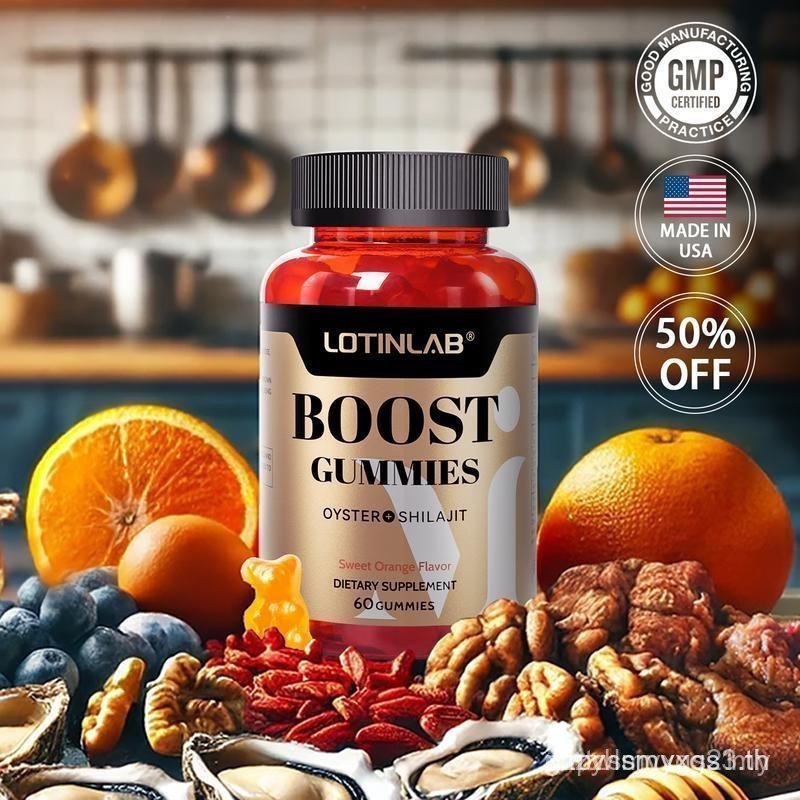 LOTINLAB BOOST GUMMY - Daily Dietary Supplement for Strength with Vitamin B3, Oyster Extract, Shilaj