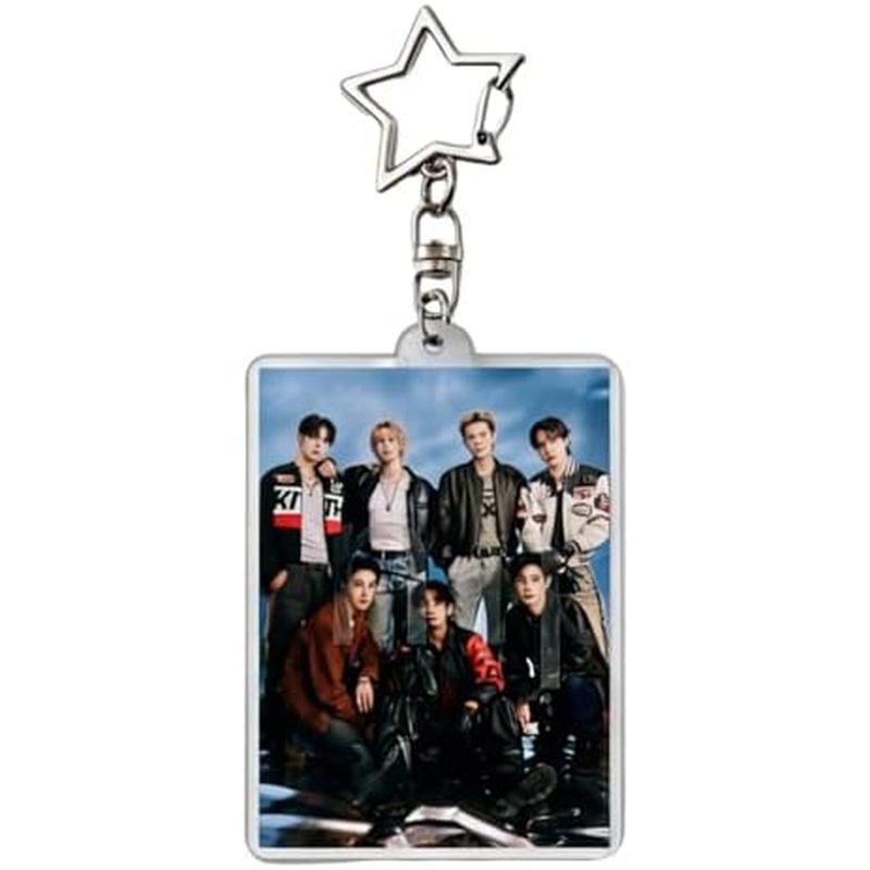 Wolrd Tour Merch พวงกุญแจอะคริลิคแหวน RM Jin Suga J-Hope Jimin V Jungkook คอนเสิร์ตสนับสนุนพวงกุญแจส
