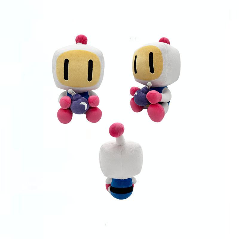 พร้อมสต็อกผลิตภัณฑ์ใหม่ Bomberman Bomberman Game สินค้าของเล่นตุ๊กตาอะนิเมะตุ๊กตา Plush Toy