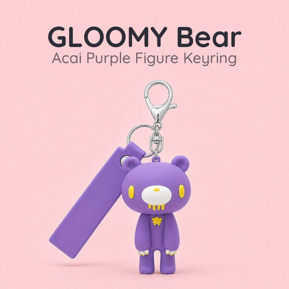 พวงกุญแจฟิกเกอร์ GLOOMY The Naughty Grizzly - Acai | GLOOMY The Naughty Grizzly