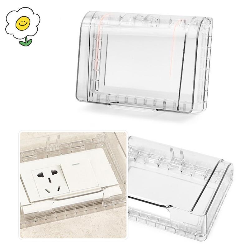 {}maoying} 1PC Self กาวกันน้ําไฟฟ้าปลั๊กฝาครอบ Splash กล่อง Soets สวิทช์ป้องกันกล่อง Protector อุปกรณ์ห้องน้ํา {COD}