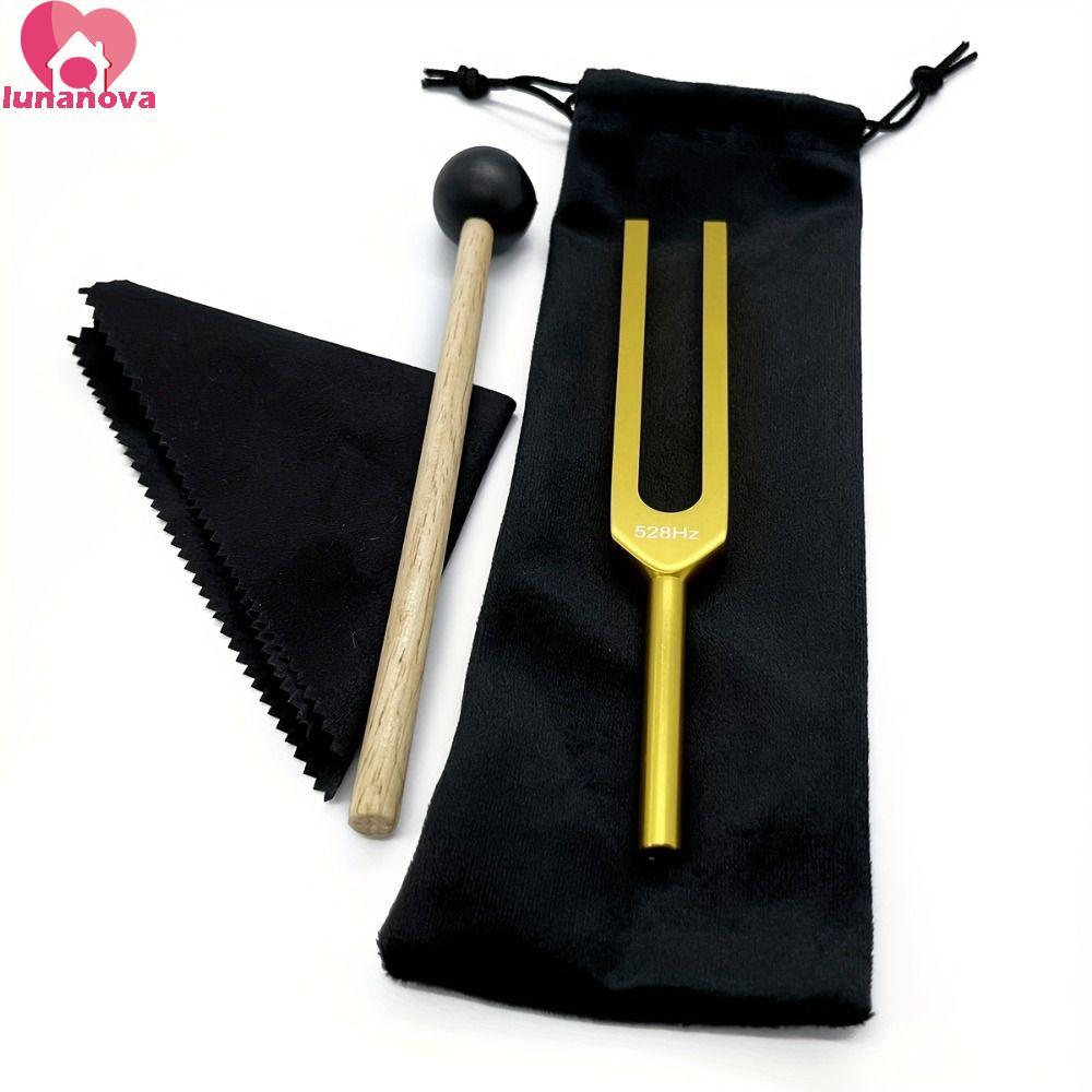 LUNANOVA Bio-Acostic Tuning Fork, 528Hz Portable Tuning Fork Set, Reliever Stress with Storage Bag P