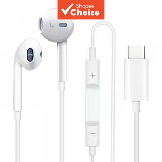 Type C Headphones Wired Earbuds Jack Earphones ABS Earplug Sports Gaming Headset, For Christmas Gift