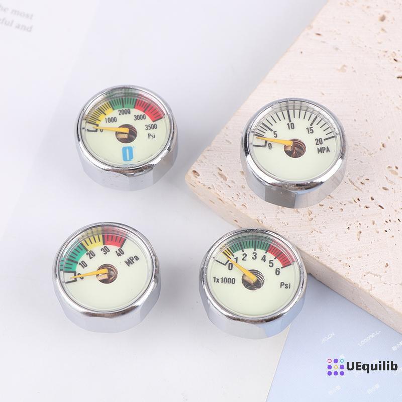 Uequilib Air Mini Micro Pressure Gauge มาโนมิเตอร์ | เกลียว M10 M8 | 5MPA 10MPA 20MPA 30MPA 35MPA 40MPA 300BAR 3500PSI 5000PSI 6000PSI ใหม่