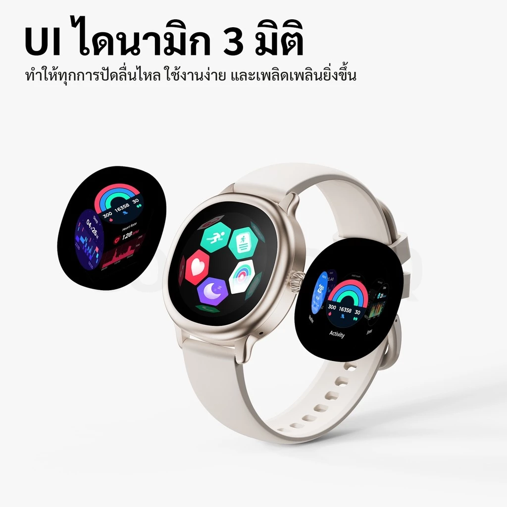 GOOJODOQ ผู้หญิง สมาร์ทวอทช์ IP67 สมาร์ทวอทช์กันน้ํา 1.04 จอแสดงผล AMOLED โทรและข้อความแจ้งเตือนการติดตามสุขภาพ thumbnail 3