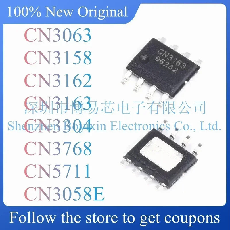 5PCS CN3063 CN3158 CN3162 CN3163 CN3304 CN3768 CN5711 CN3058E SOP ชิป ic