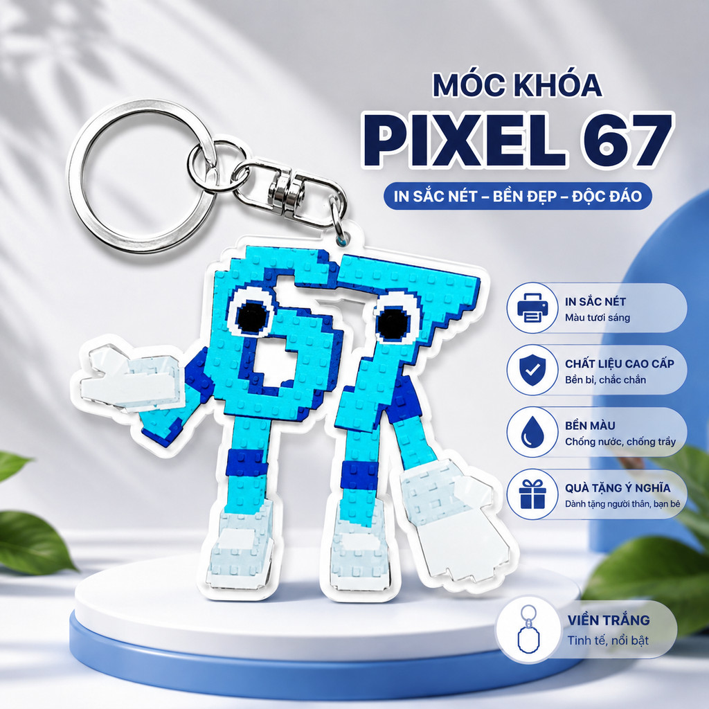 Ganci 67 หกเจ็ดขโมยพวงกุญแจ Brainrot 67 Brainrot