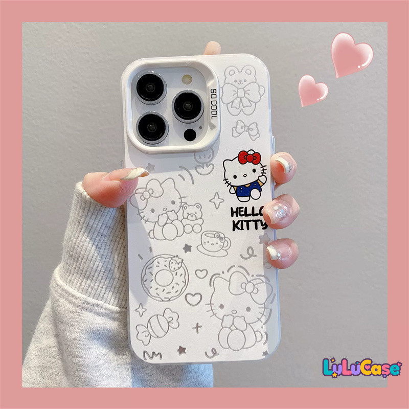 เหมาะสำหรับ Redmi 9C 12C 13C 11s 9 10 13 8 10A 10s A1 A5 9A 10C Note 13 14 12 12 Pro 13 Pro เคสโทรศัพท์ลายคิตตี้สุดน่ารั