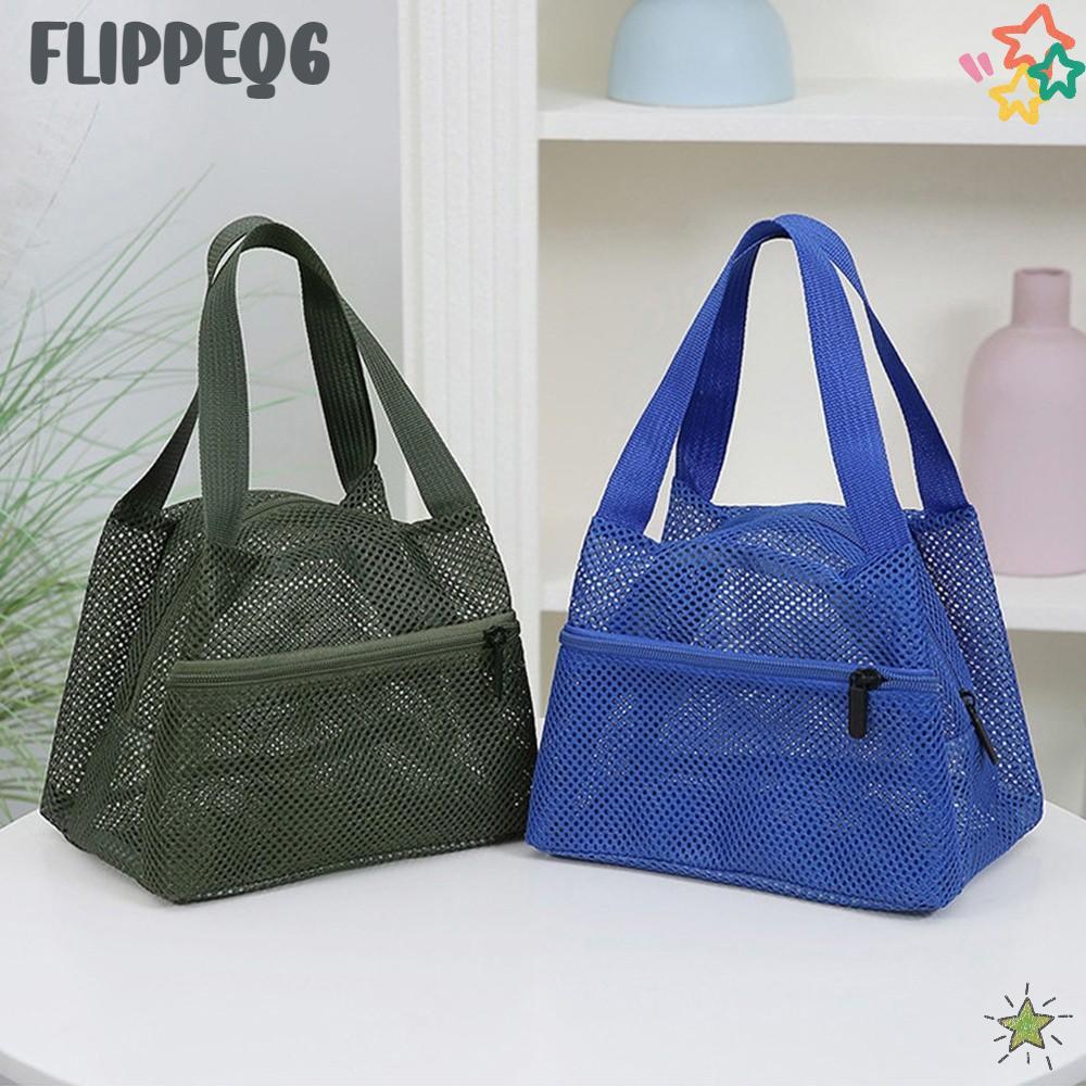 FLIPPEQ6 กระเป๋าเก็บล้าง, ​​ความจุขนาดใหญ่​​ กระเป๋าชายหาดตาข่ายแห้งเร็ว​​,ดีไซน์แฟชั่น​​ ตาข่ายระบายอากาศ​ ​​น้ําหนักเบาพับได้​​ กระเป๋าแต่งหน้าผู้หญิงใช้ในชีวิตประจําวัน​​