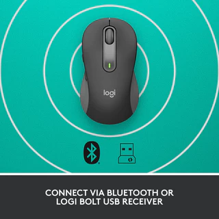 เมาส์ไร้สาย Logitech Signature M650/M650L - สําหรับมือขนาดเล็กถึงขนาดกลาง แบตเตอรี่ 2 ปี คลิกเงียบ ปุ่มด้านข้างแบบกําหนดเอง บลูทูธ ความสามารถหลายอุปกรณ์