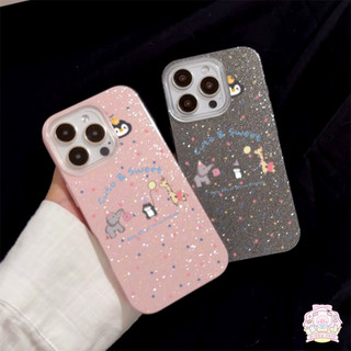 เหมาะสำหรับ  OPPO Reno 13F Reno 15F19 Pro 8T 5 11 5F 10 12 13F 12F 6z 14 14F เคสโทรศัพท์สัตว์น่ารักแวววาว
